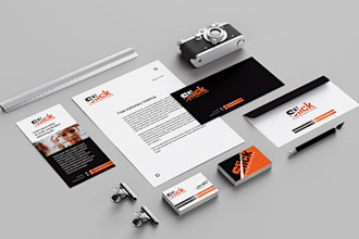 design a modern business card and stationery