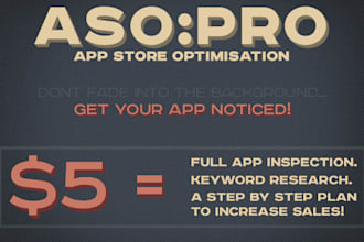 make an App Store Optimization review for your iOS app or game to increase sales