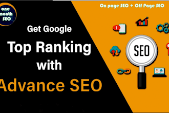top rank up your website on googles first page with SEO