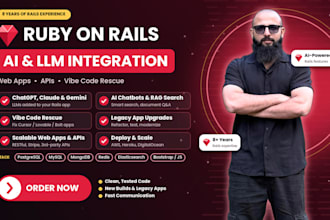 develop ruby on rails web applications with ai integration