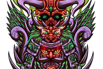 create unique digital illustrations for your merchandise
