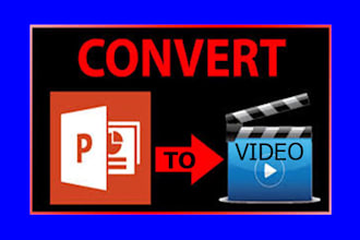 convert powerpoint into video or inverse