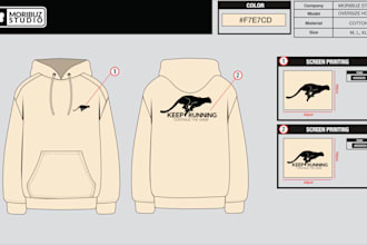 make jacket mockups and tech packs with your idea