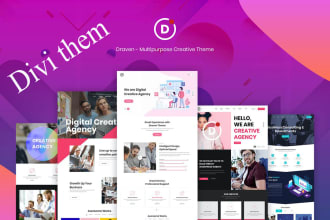 do create your website by divi theme and divi builder
