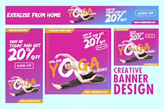 design professional web banners for ads