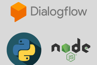 create webhook for dialogflow in node js and python