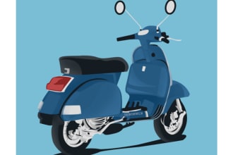 draw cartoon motorcycle from photo 24 hours
