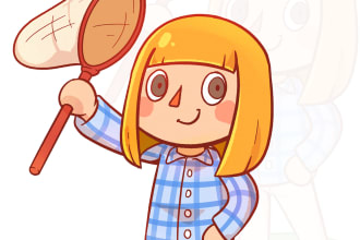 draw you as an animal crossing character