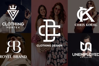 do modern luxury fashion streetwear and clothing brand logo design
