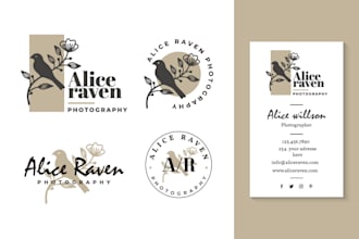 design watercolour logo with free source file