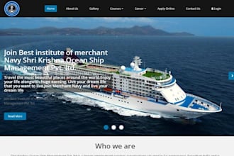 create 5 page HTML website design
