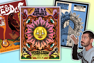 create an unique music poster design for your concert