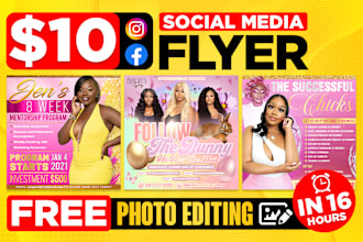 design an amazing social media flyer