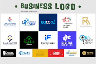 design modern minimalist business logo with branding