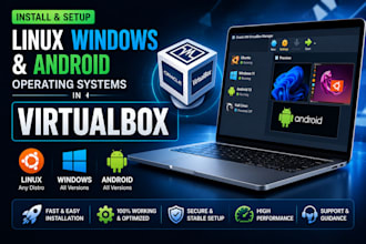 install linux, windows and android operating system in virtual box