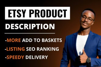 write you an order triggering etsy product description