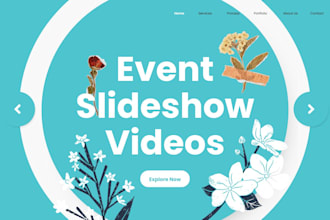design powerpoint presentation and event photo slideshow video
