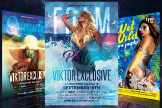 design amazing summer flyers