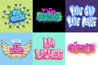 make graffiti logo, bubble lettering or throw up for your brand