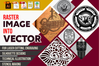 create custom vector file for laser cutting dxf svg ai cdr pdf