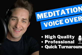 record a meditation style voice over