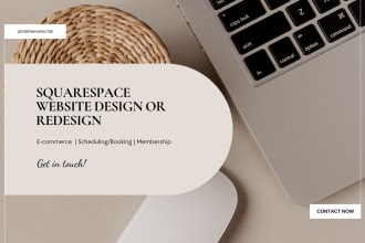 design or redesign your squarespace website