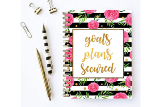 design uv print gold foil journal cover
