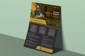 design business, corporate flyer