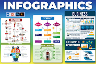 design a professional unique infographics ,flowchart and graph designs
