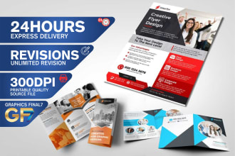 design tri fold and bi fold brochure within 24 hours