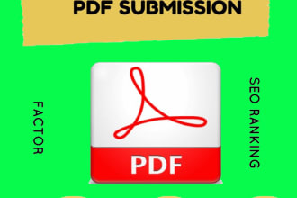 do a PDF submission to 10 document sharing sites