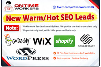provide warm SEO leads on daily basis
