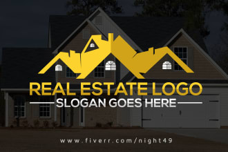 do real estate property construction mortgage realtor logo