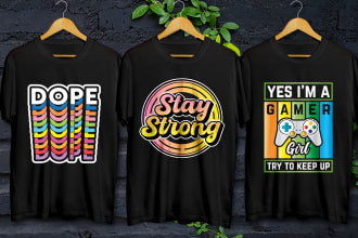 do creative typography and custom t shirt design