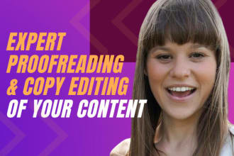 professionally proofread and copy edit your documents