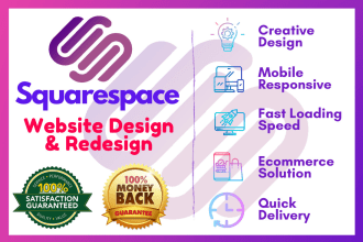 create top quality squarespace website design or redesign
