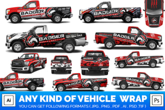 do awesome car, van, vehicle wrap design