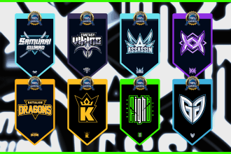 draw professional game title logo and design gaming banners
