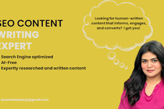 be your SEO website content writer