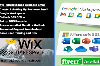 set up your wix business email with google workspace,outlook
