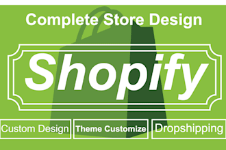 design shopify website, and support