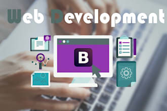 design and develop website in html bootstrap laravel