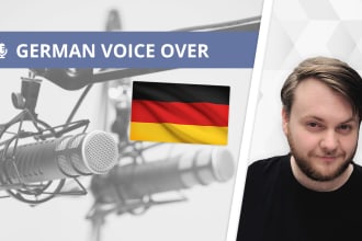 provide high quality german voice over and voice acting