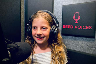record an authentic kid girl voice over