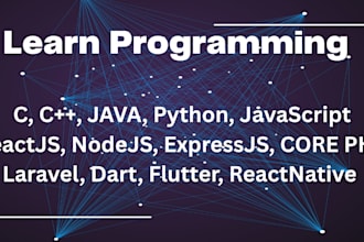 teach you python, java, javascript, cplusplus, c, html