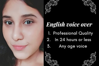 do professional voice over with in 24 hours