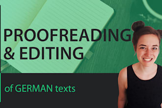 proofread and edit your german text