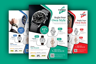design professional product sale or advertisement flyer