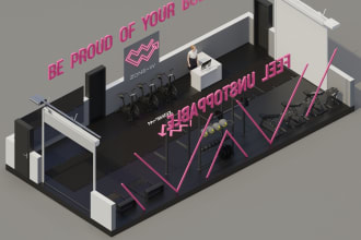 render 3d floor plan of your space