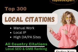 boost local SEO with high quality manual citations and directory listings